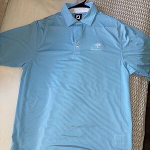 FootJoy Light Blue Men's Polo Golf Shirt